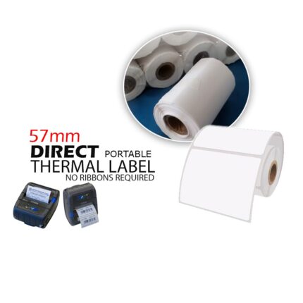 Mini Blank Direct Thermal Labels 54 x 40mm | 5 Rolls x 150pcs